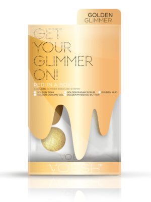 VOESH Pedi In a Box Get Your Glimmer On - Golden Glimmer
