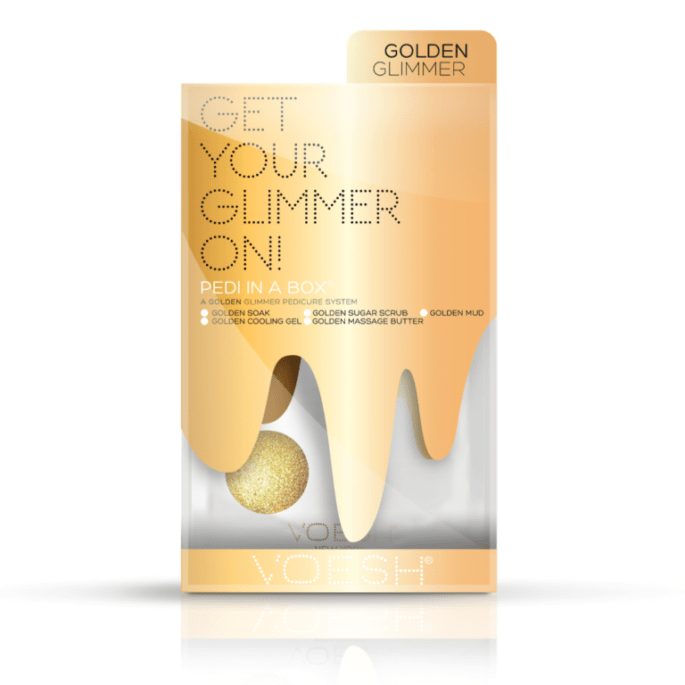 VOESH Pedi In a Box Get Your Glimmer On - Golden Glimmer