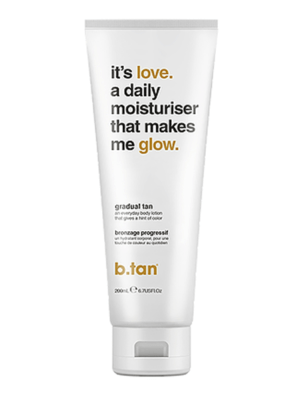 b.tan it's love a daily moisturizer that makes you glow